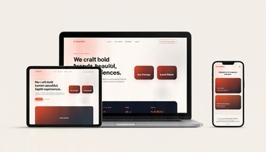 Website design mockup