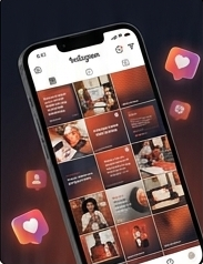 Social media design mockup
